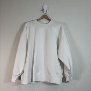 Jordan White Oversized Nike Sweater Size Large